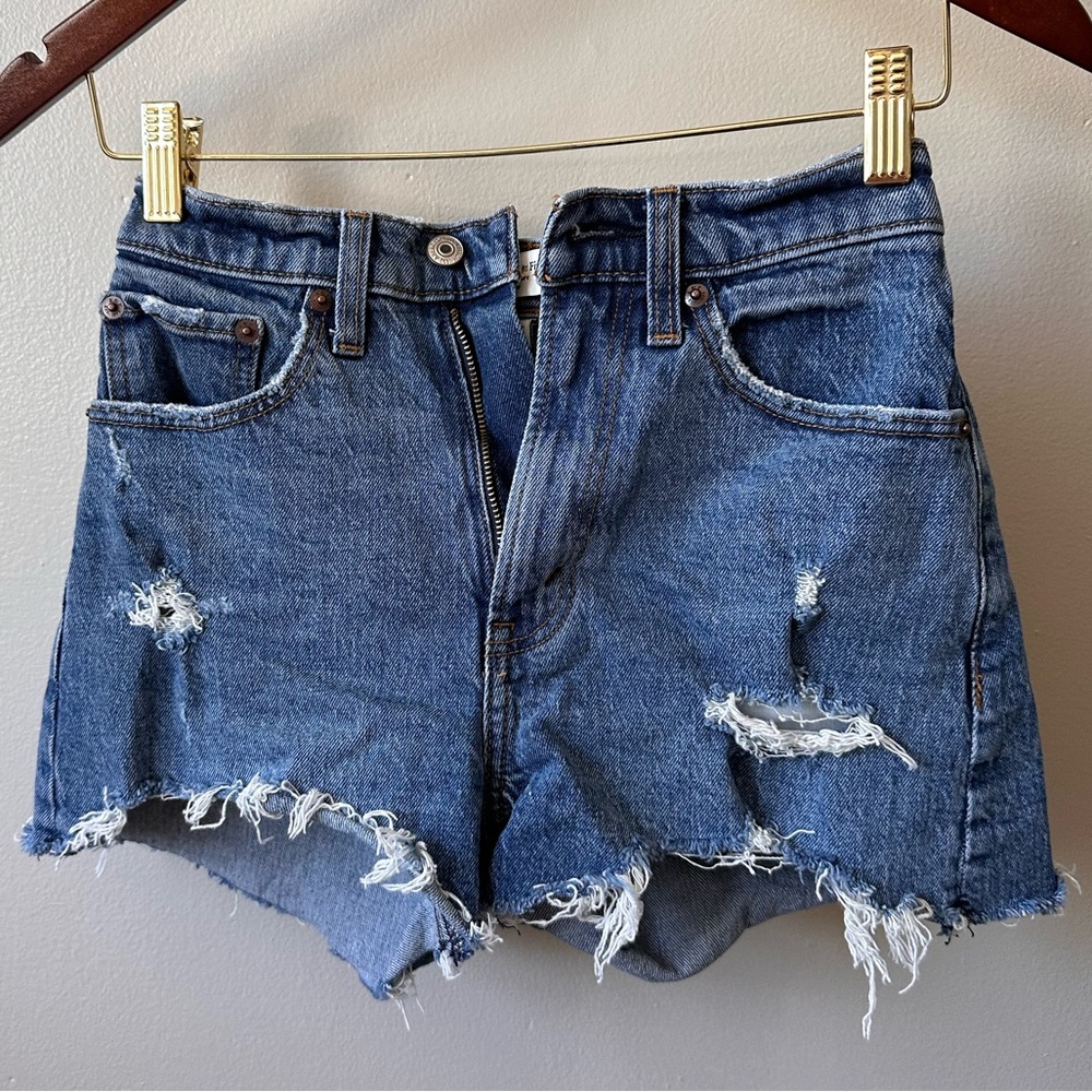 Abercrombie curve love high rise mom jeans